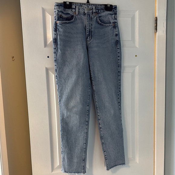 Garage Blue Straight Leg High-Waisted Jeans - Picture 1 of 7